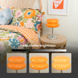 ValueLights Travis Orange Rechargeable LED Portable Table Lamp - Wilko - thumbnail 6