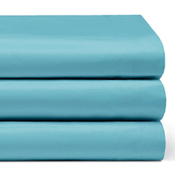 Serene Super King Teal Flat Bed Sheet - Blue - Wilko - thumbnail 3