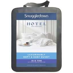 Snuggledown King Size White Luxurious Hotel Duvet  10.5 Tog - Wilko