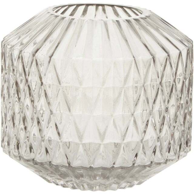 Premier Housewares Brice Grey Vase Small - Size: 18 x 18 x 16cm - Wilko - image 1