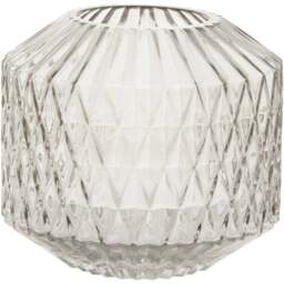 Premier Housewares Brice Grey Vase Small - Size: 18 x 18 x 16cm - Wilko