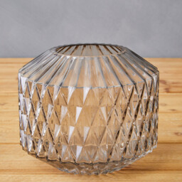 Premier Housewares Brice Grey Vase Small - Size: 18 x 18 x 16cm - Wilko - thumbnail 3