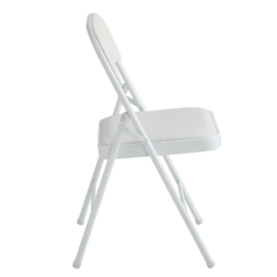 Set of 6 White Padded Folding Metal Dining Chairs - MCC - Wilko - thumbnail 4