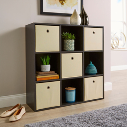 Home Source Cube Plus 9 Cube Black Storage Unit - Size: 9 Shelf - Wilko - thumbnail 4