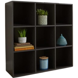 Home Source Cube Plus 9 Cube Black Storage Unit - Size: 9 Shelf - Wilko - thumbnail 3