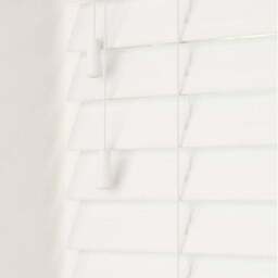 Caecus Faux Wood String Venetian Blind White 210 x 200cm - Wilko