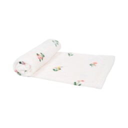 Posie Printed Fleece Throw White - My Home - Wilko - thumbnail 4