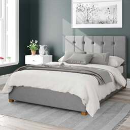 Aspire Hepburn Single Grey Eire Linen Ottoman Bed - Aspire Beds - Wilko - thumbnail 1