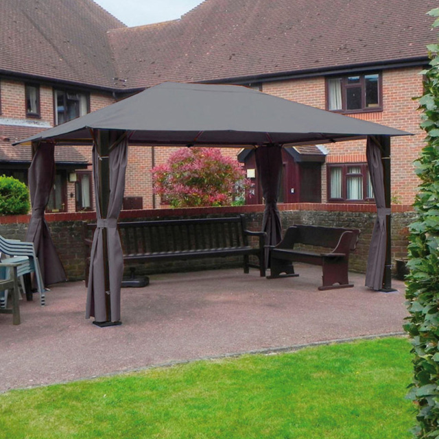 Glendale Highfield 4 x 3m Grey Garden Gazebo - Size: 3 x 4m - Wilko - image 1
