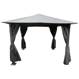 Glendale Highfield 4 x 3m Grey Garden Gazebo - Size: 3 x 4m - Wilko - thumbnail 3