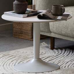 Florence Malta White Ceramic Round Coffee Table - Furniture To Go - Wilko
