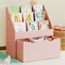 AIYAPLAY 3 Shelf Single Drawer Pink Kids Bookcase - Wilko