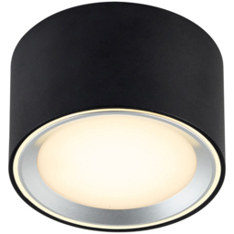 Nordlux Fallon Black and Steel Surface Downlight - Size: 6 x 10 x 6cm - Wilko - thumbnail 6