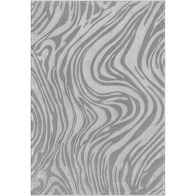 Desire Rugs Vellure Anthracite Metallic Sheen Marble Design Rug 200 x 290cm - Size: 290 x 200 x 1.1cm - Grey - Wilko - image 1