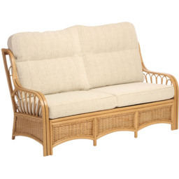Desser Furniture Vale 3 Seater Light Oak Athena Plain Sofa - Brown - Wilko - thumbnail 3