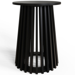 GFW Kaleb Black Round Side Table - Size: 50 x 40 x 40cm - Wilko - thumbnail 3