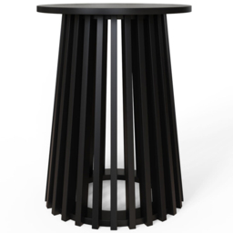 GFW Kaleb Black Round Side Table - Size: 50 x 40 x 40cm - Wilko - thumbnail 4