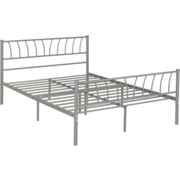 Seconique Harlow Double Silver Bed Frame - Wilko - thumbnail 3