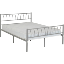 Seconique Harlow Double Silver Bed Frame - Wilko - thumbnail 4