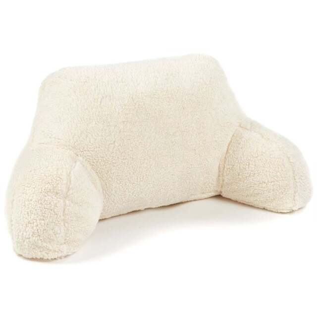 Downland Huggleland Cream Fleece Cuddle Cushion - Size: 59 x 45 x 39cm - Wilko