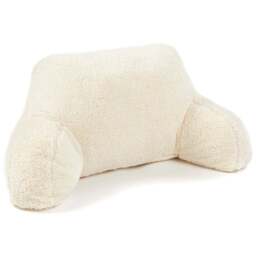 Downland Huggleland Cream Fleece Cuddle Cushion - Size: 59 x 45 x 39cm - Wilko - thumbnail 1