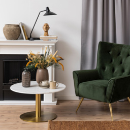 Florence Corby White Marble and Gold Round Coffee Table - Furniture To Go - Wilko - thumbnail 6