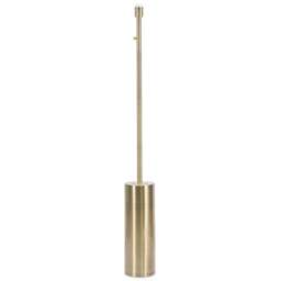 ValueLights Lexy Antique Brass Dimmable Floor Lamp Base - Size: 132 x 15 x 15cm - Gold - Wilko