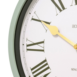 Acctim Turin Myrtle Green Outdoor Wall Clock - Size: 5.6 x 36 x 36cm - Wilko - thumbnail 5