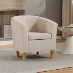 Artemis Home Millie Beige Fabric Accent Chair - Size: Single - Wilko - thumbnail 5