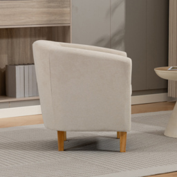 Artemis Home Millie Beige Fabric Accent Chair - Size: Single - Wilko - thumbnail 6