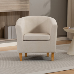 Artemis Home Millie Beige Fabric Accent Chair - Size: Single - Wilko - thumbnail 4