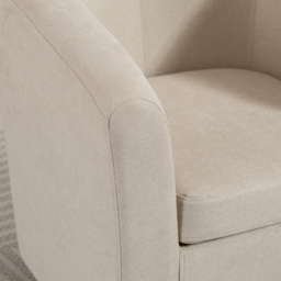 Artemis Home Millie Beige Fabric Accent Chair - Size: Single - Wilko - thumbnail 3