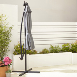 Neo Grey LED Parasol 3m - Wilko - thumbnail 6