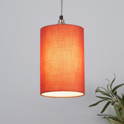 Lighting Collection Yates Terracotta Cylinder Lamp Shade 16cm - Size: 6.5 x 17.5 x 34cm - Wilko - thumbnail 3