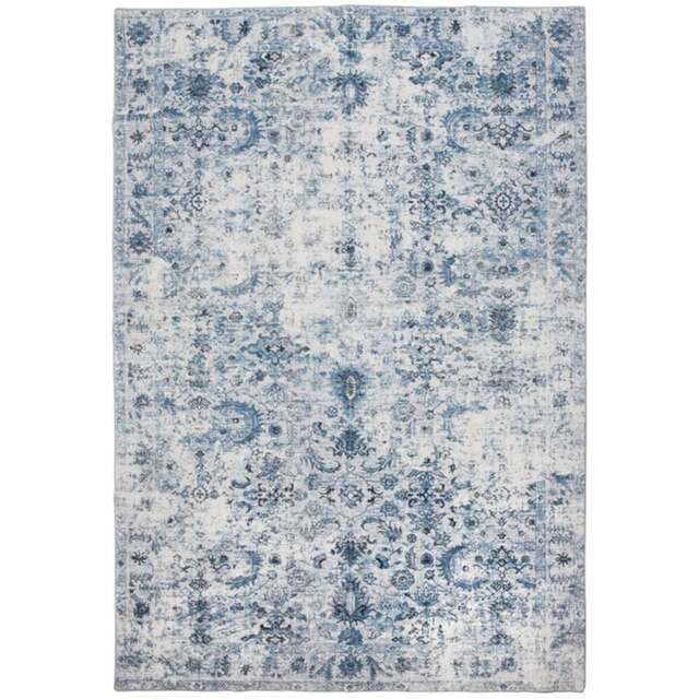 tectake Amara Vintage Non Slip Rug 230 x 160 x 0.6cm - Size: 0.6 x 160 x 230cm - Blue - Wilko - image 1