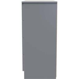 Crowndale Milan 4 Drawer Dusk Grey Chest of Drawers Ready Assembled - Wilko - thumbnail 4