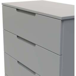Crowndale Milan 4 Drawer Dusk Grey Chest of Drawers Ready Assembled - Wilko - thumbnail 6