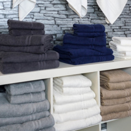 Allure Bath Fashions Hotel Essentials Supersoft Cotton Stone Towel Bundle Set of 6 - Size: 70 x 120cm - Brown - Wilko - thumbnail 3