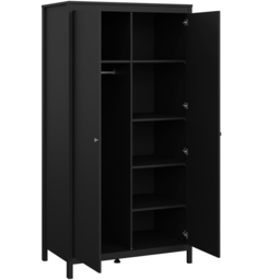 Florence Madrid Matt Black 3 Piece Bedroom Furniture Set - Furniture To Go - Wilko - thumbnail 4