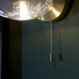 Merano Oristano Ribbed Glass Satin Brass Plate Bathroom Wall Light - Size: 19.5 x 14 x 12.5cm - Brown - Wilko - thumbnail 4