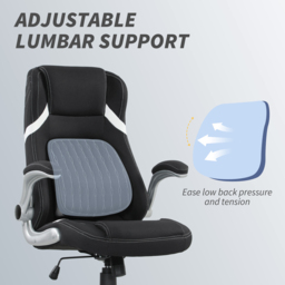 Vinsetto Black Fabric Tiltable Office Chair - Size: 117 x 76 x 68cm - Wilko - thumbnail 7