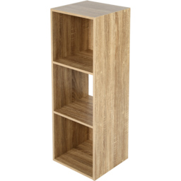 Jane 3 Shelf Oak Cube Storage Unit - Brown - Home Garden Direct - Wilko - thumbnail 6