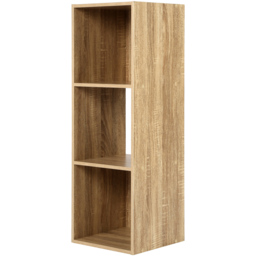 Jane 3 Shelf Oak Cube Storage Unit - Brown - Home Garden Direct - Wilko - thumbnail 4