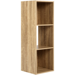 Jane 3 Shelf Oak Cube Storage Unit - Brown - Home Garden Direct - Wilko - thumbnail 5