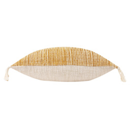 Yard Sono Cumin Ink Abstract Fringed Cushion - Size: 60 x 40 cm - Gold - Yard Living - Wilko - thumbnail 5