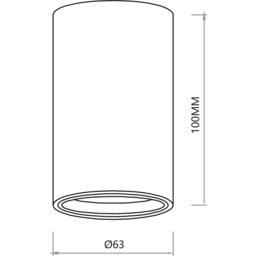Milagro Genesis White Spot Light - Size: 10 x 6.3 x 6.3cm - Wilko - thumbnail 7