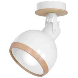 Milagro White Oval Ceiling Lamp 230V - Size: 18 x 18 x 22cm - Wilko