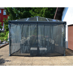 Palram Canopia 2.14 x 3.68m Square Gazebo Net - Grey - Wilko - thumbnail 3