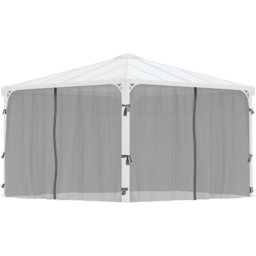 Palram Canopia 2.14 x 3.68m Square Gazebo Net - Grey - Wilko