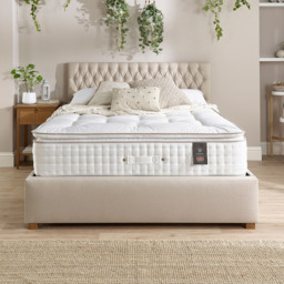 Aspire King Size Natural Pillow Top Micro Spring Pocket Mattress - White - Wilko - thumbnail 4
